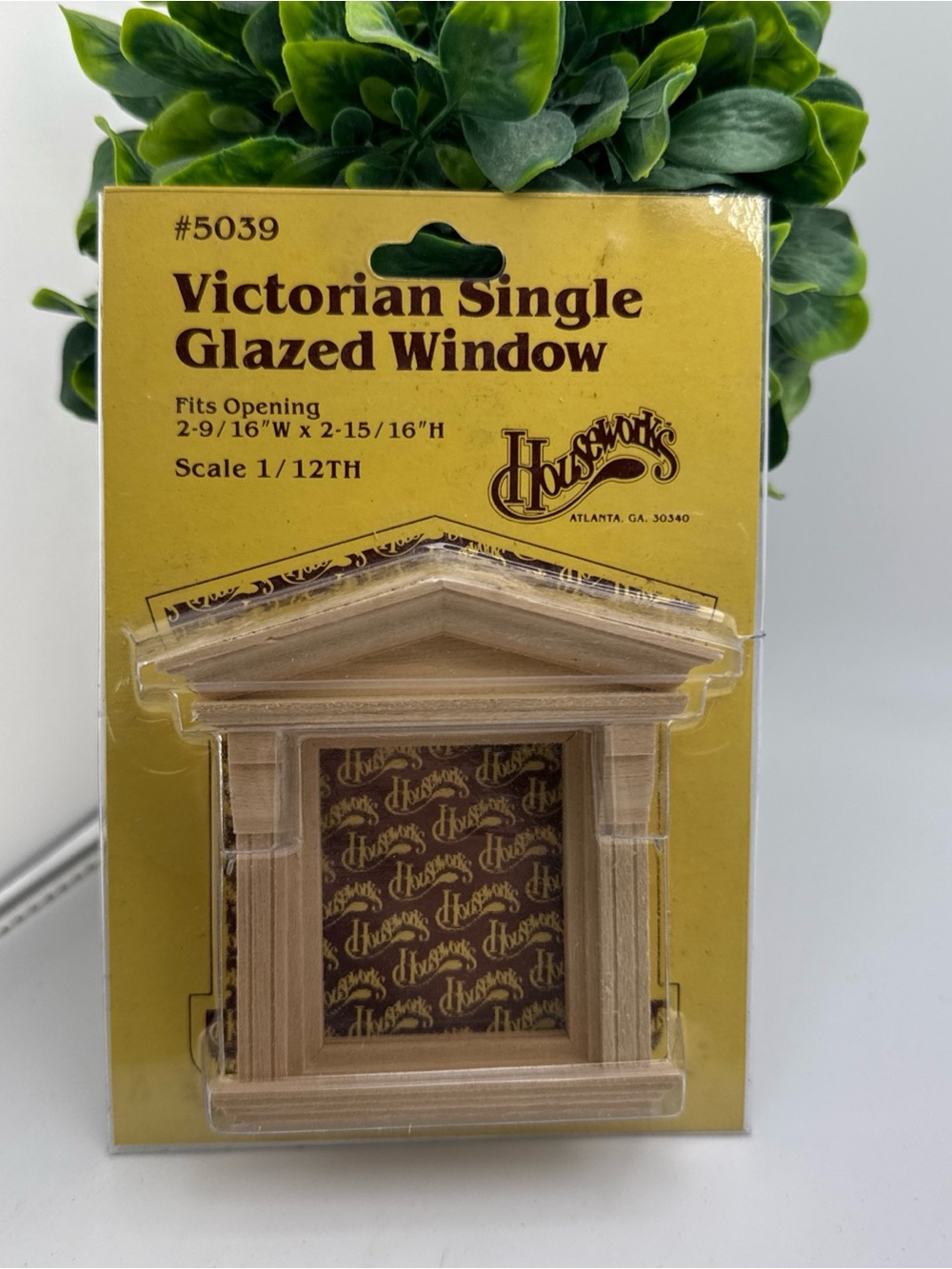 Dolls House Victorian Single Window Miniature Builders DIY 1:12 Scale Wooden
